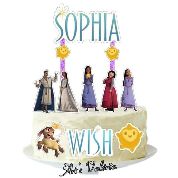 Topo de Bolo Wish: o Poder dos Desejos