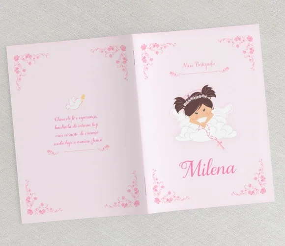 Livrinho De Orações Para Batizado - Anjinha Cute