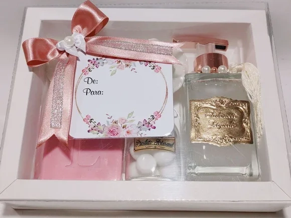 Presente Personalizado, Sabonete Líquido Luxo com Sabonetes