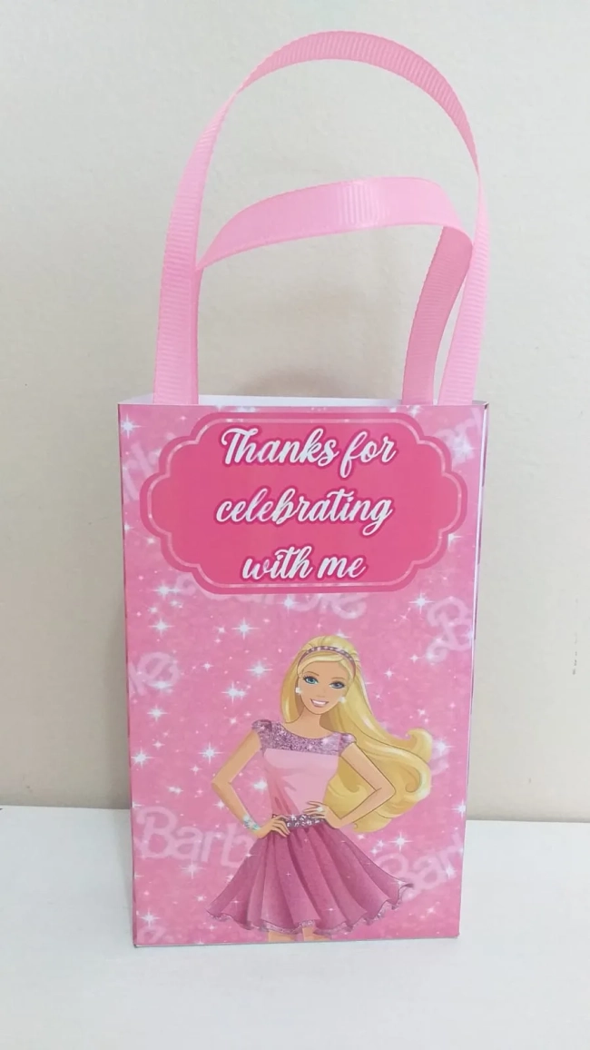 Sacolinhas Personalizadas Barbie e Ken para Lembrancinhas
