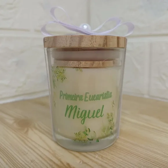 Vela Aromática 60g com Tampa de Madeira