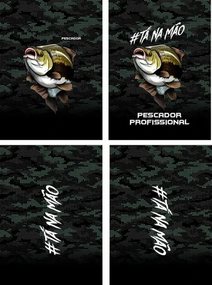 Arte Vetor Camisa Pesca-mod-0108