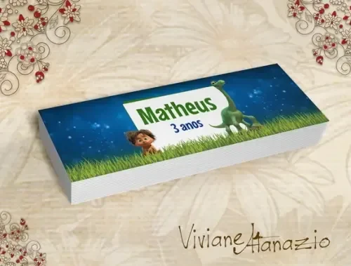 Rótulo Potinho o Bom Dinossauro - 00320