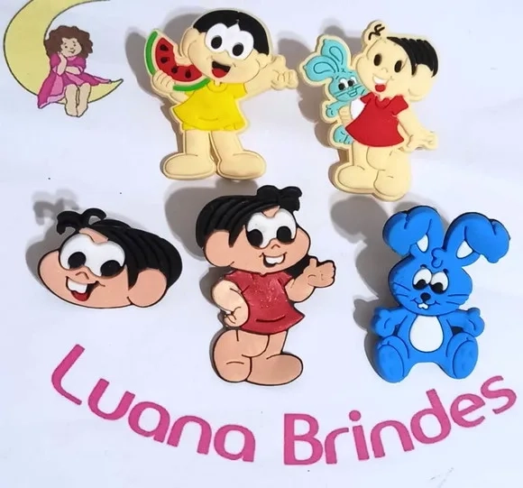 Aplique Mónica Turma Emborrachado - 6 Unidades