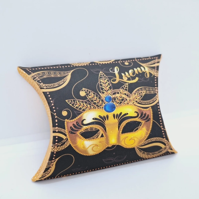 PEGUE E MONTE - Kit Festa BAILE DE MÁSCARAS - Decoração de Festa - Caixinhas Personalizadas