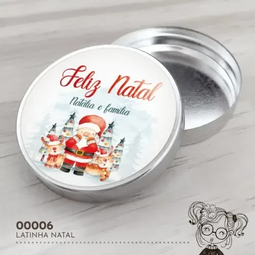 Latinha Adesivada Natal - 00006