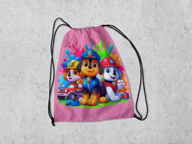 Mochilinha Personalizada para lembrancinhas Patrulha Canina
