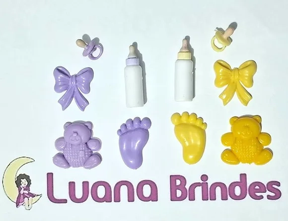 Apliques Chá de Bebe Variados Pacotes com 10 Unidades