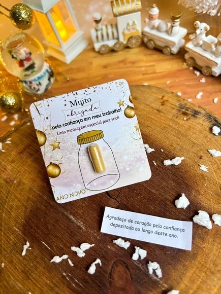 Cápsula de Agradecimento Cliente - Natal, Boas Festas
