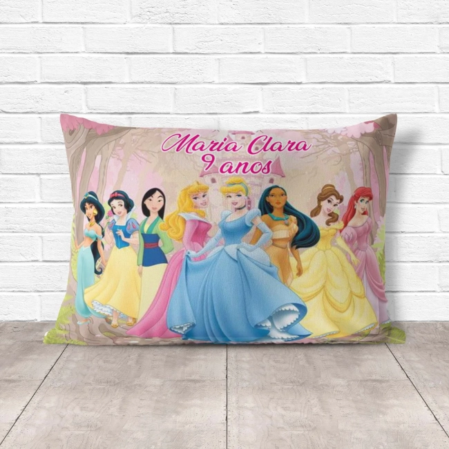 Almofada Personalizada lembrancinhas Princesas Disney