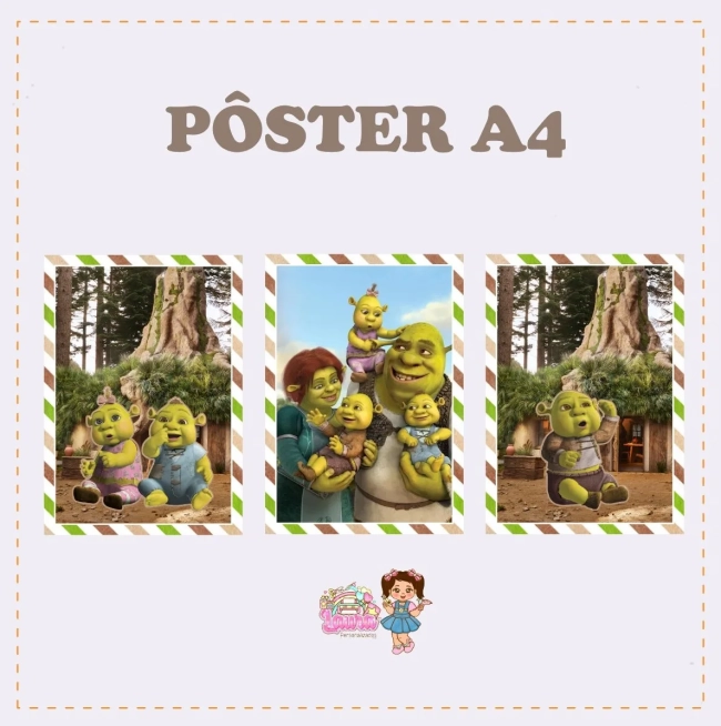 Kit Festa Só Um Bolinho SHREK - Decoração de Festa