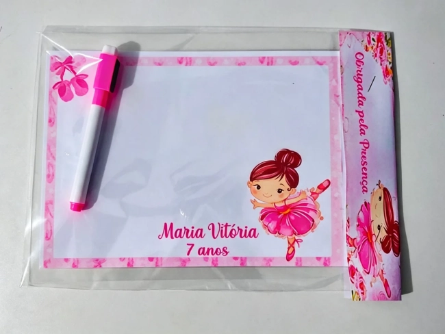 Lousa Magica Infantil Personalizada da Bailarina