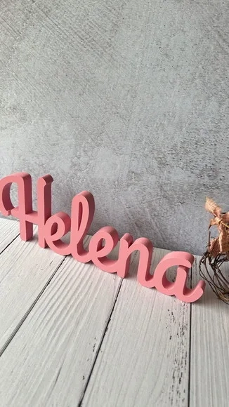 Letras de mdf -nomes Linha Cursiva _ Decoração Bebê