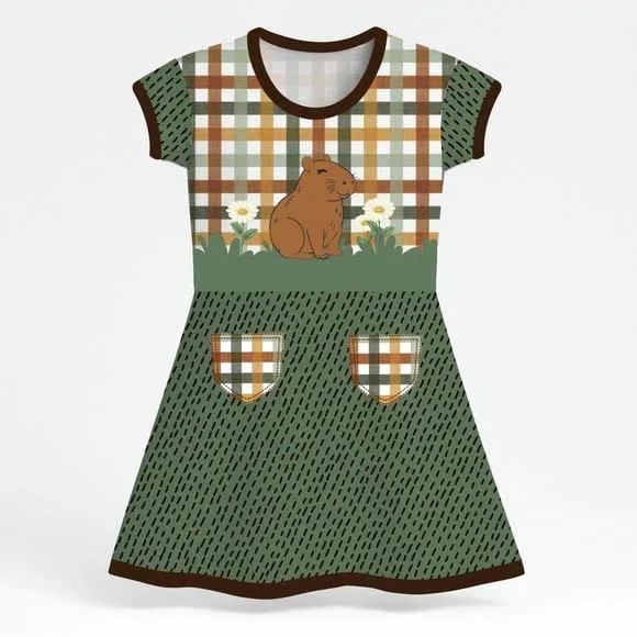 Vestido Infantil Capivara