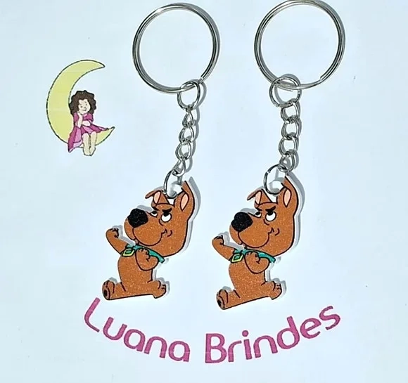 Chaveiro Scooby-loo Acrílico Pacote com 6 Unidades