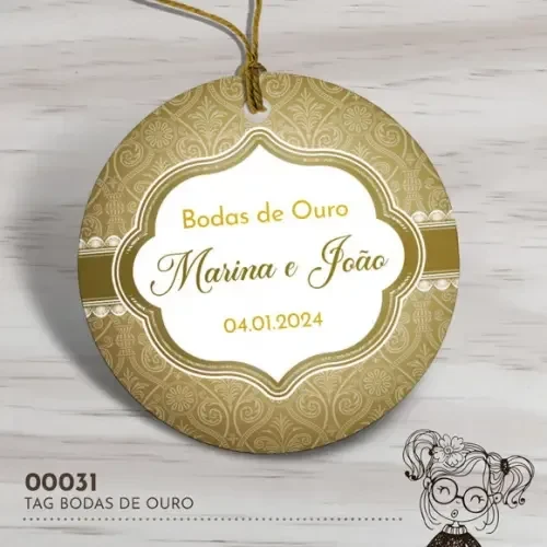 Tag Redonda Bodas de Ouro - 00031
