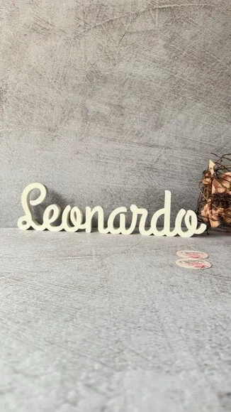 Nomes de mdf Linha Cursiva - Decoração Bebê