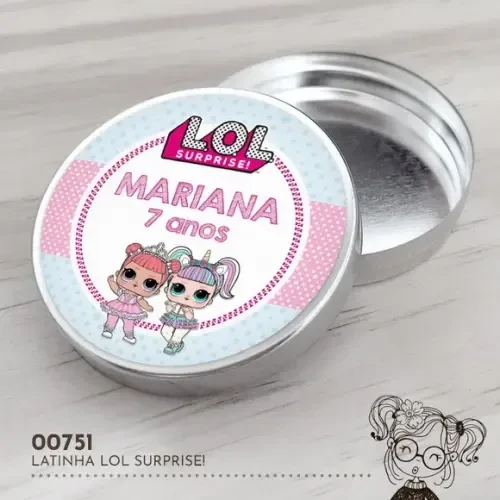 Latinha Adesivada Lol Suprise - 00751
