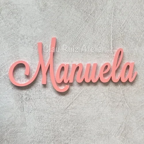Nome de Parede em mdf - Decoração Bebê e Infantil