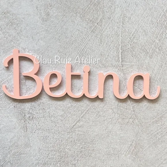 Nome de Parede em mdf - Decoração Bebê e Infantil