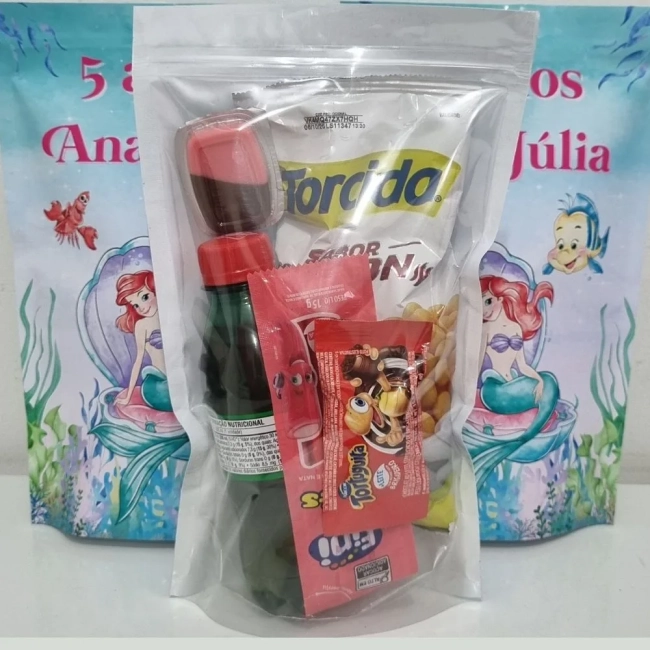 Saco Zip Lock 16x26 Lembrancinha Ariel
