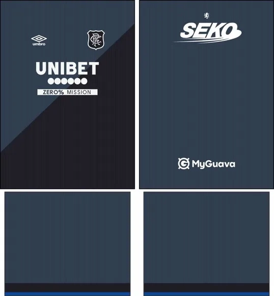 Arte Vetor Camisa Rangers Fc Terceira 2025-2026