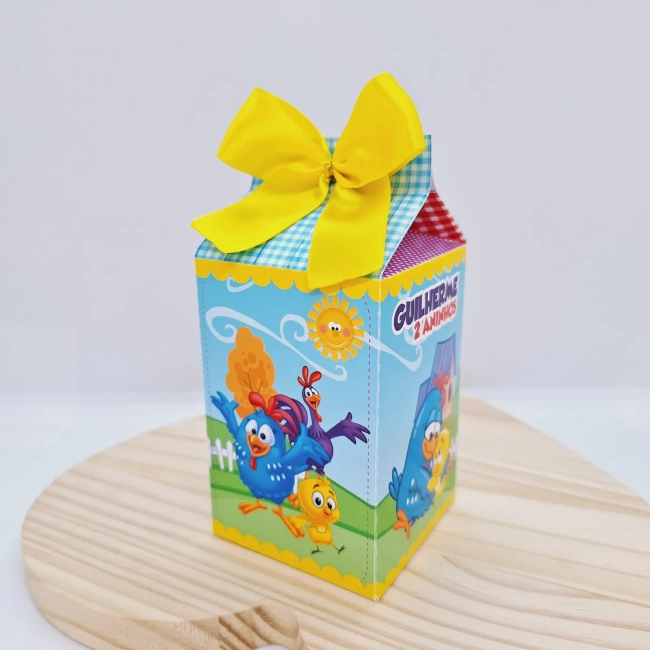 PEGUE E MONTE - Kit Festa GALINHA PlNTADlNHA - Decoração de Festa - Caixinhas Personalizadas