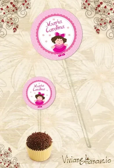 Topper Bonequinha - 00033