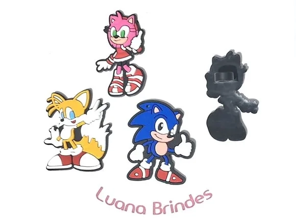 Ponteira P/lápis Turma do Sonic Pacote com 6 Unidades