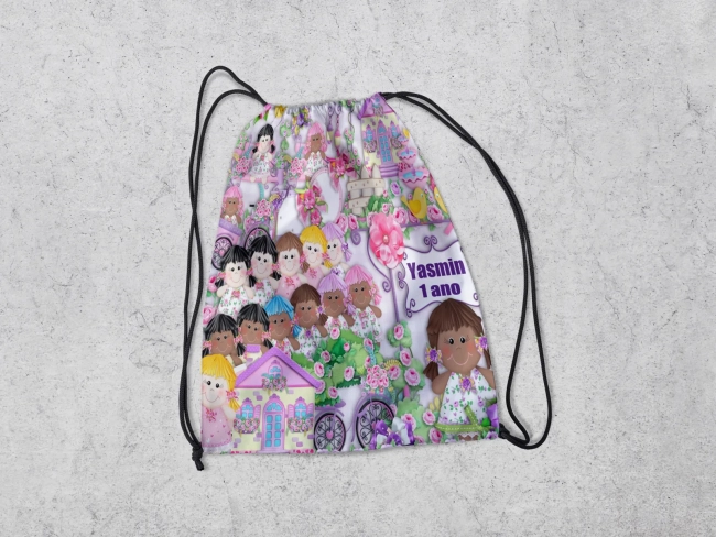 Mochilinha Personalizada da Casa das Bonecas