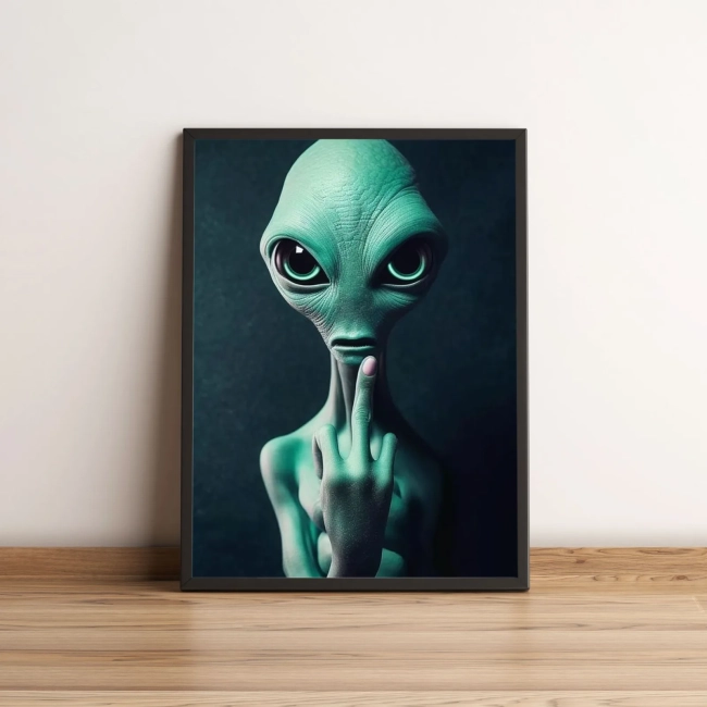 Quadro Alienígena Mal Educado 377