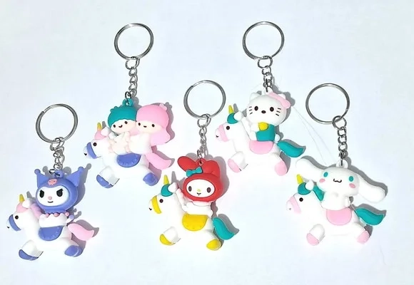 Chaveiro Hello Kitty 3d Emborrachado Pacotes com 5 Unidades