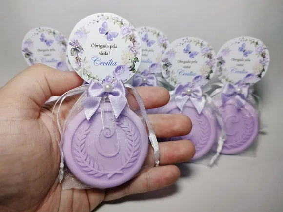 Lembrancinha Maternidade, Sabonete Letra Personalizada