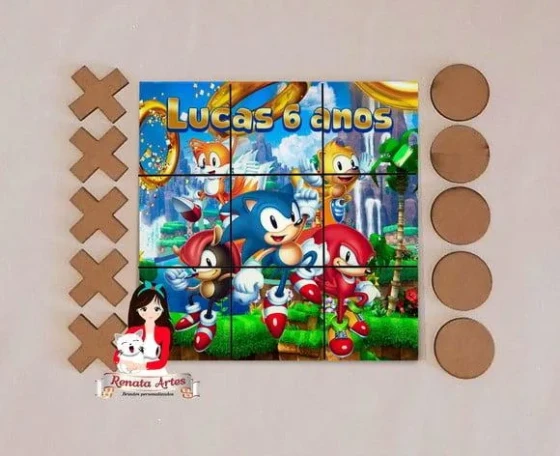 Jogo da Velha Personalizado Sonic