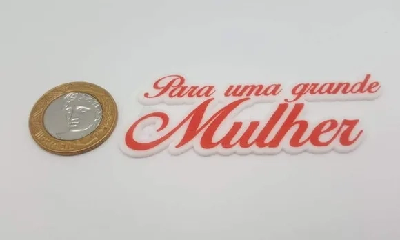 3 Plaquinhas "para Uma Grande Mulher" em Acrílico U.v.