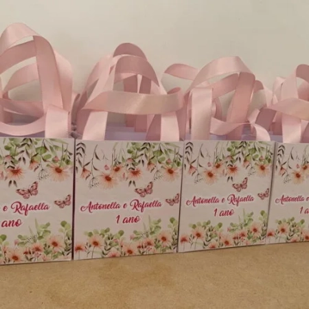 Sacolinha Personalizada Aniversário Jardim Encantado