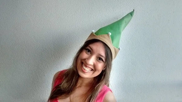 Gorro Elfo de Feltro - Chamar Chat Antes da Compra