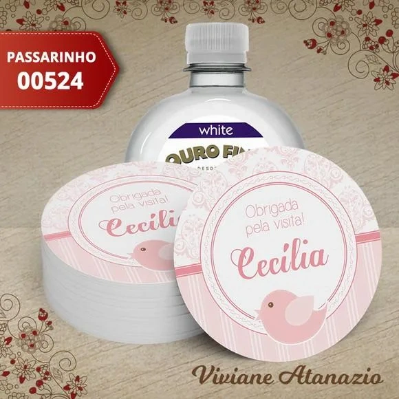 Adesivo Água Ouro Fino Passarinho - 00524
