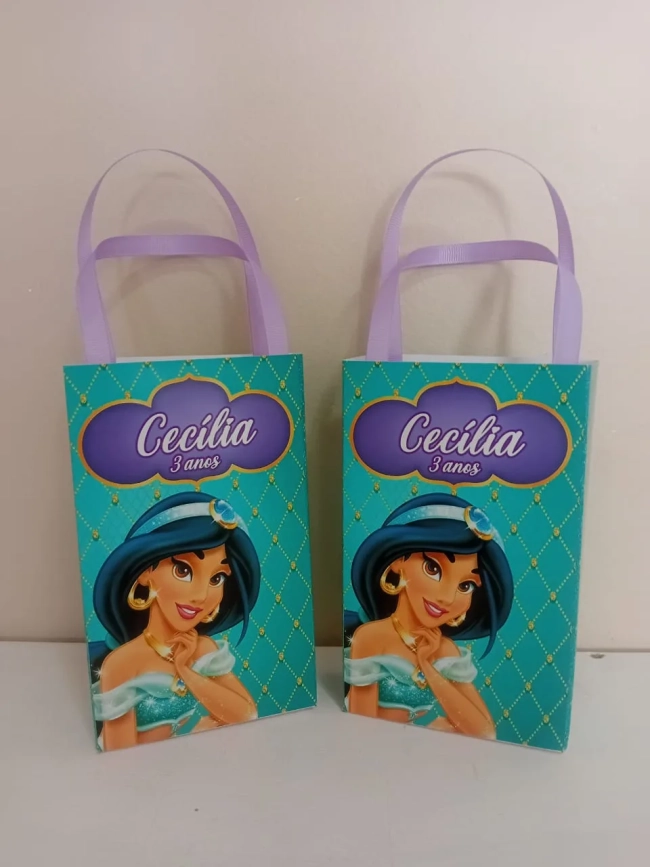 Sacolinhas Personalizadas Jasmine para Lembrancinhas