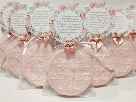 Lembrancinha de Aniversário: Sabonete Desejos de Gratidão G