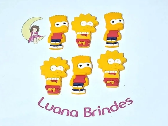 Aplique os Simpsons Emborrachado Pacote com 6 Unidades