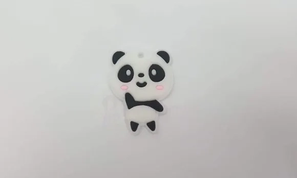 Pingente de Panda Emborrachado de 3cm