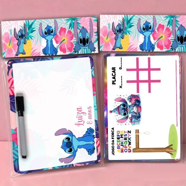 Lousa Magica Personalizada lembrancinhas Stitch